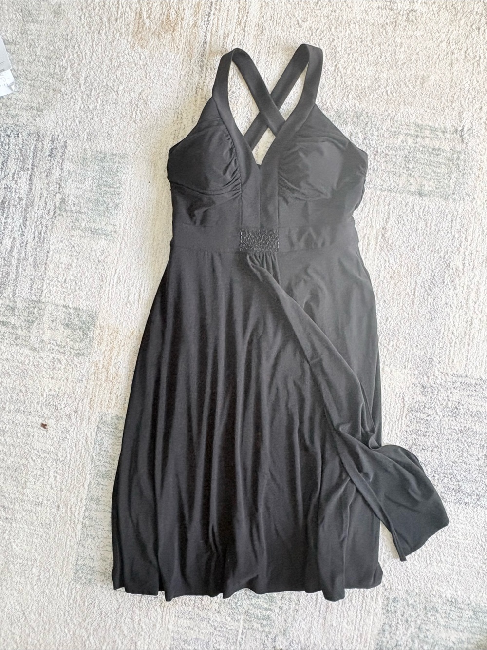 Jessica Howard Black Sleeveless Chemise Nightdress